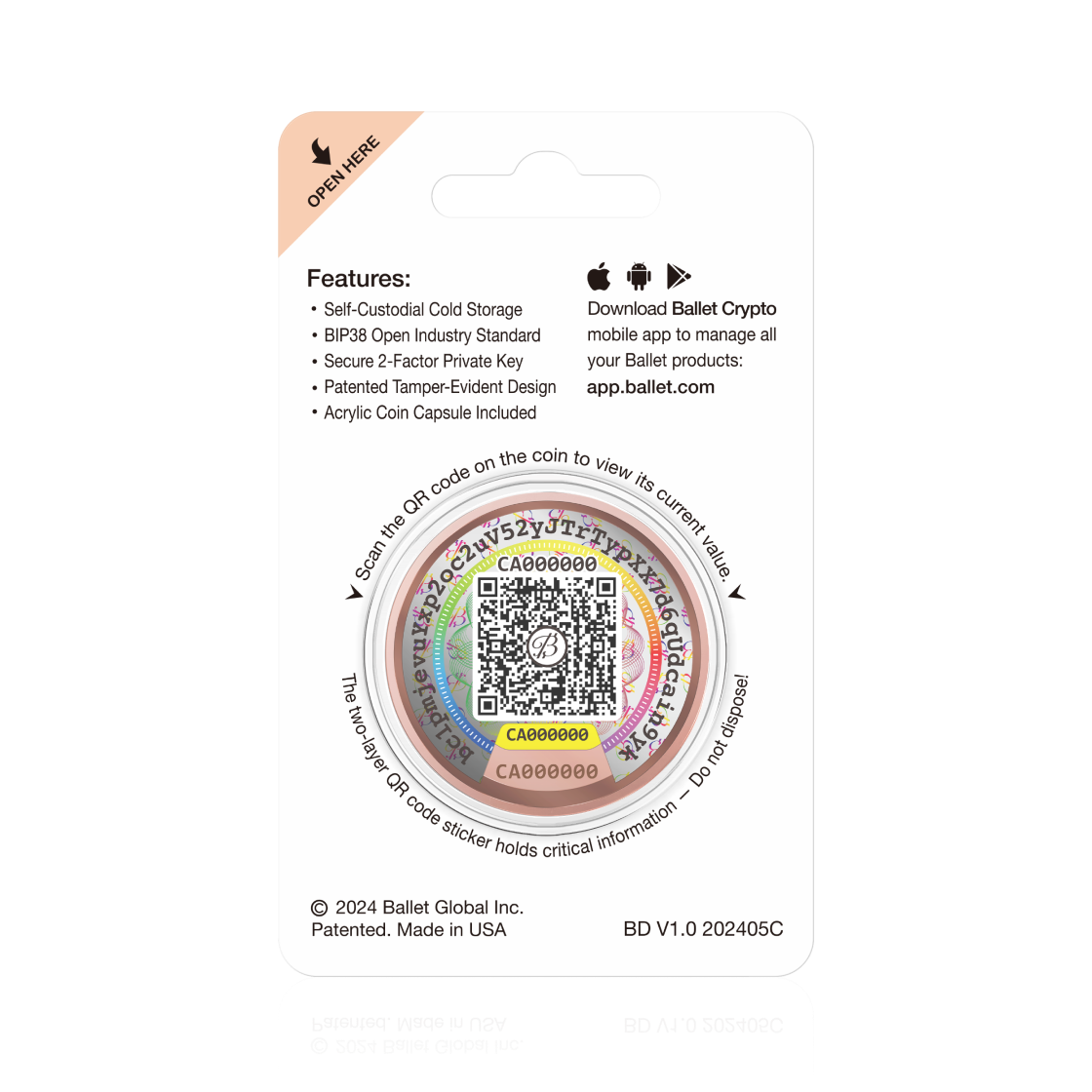 Ballet Physical Bitcoin - Making Crypto Easy